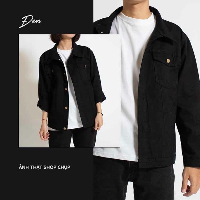 [Free ship]Áo khoác jean jacket denim phong cách streetwear UNISEX