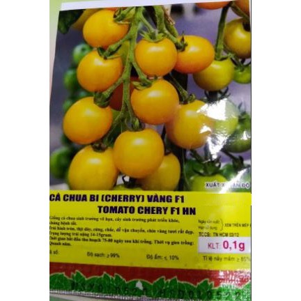 HẠT GIỐNG CÀ CHUA BI CHERRY VÀNG F1 - GÓI 0,1 GRAM