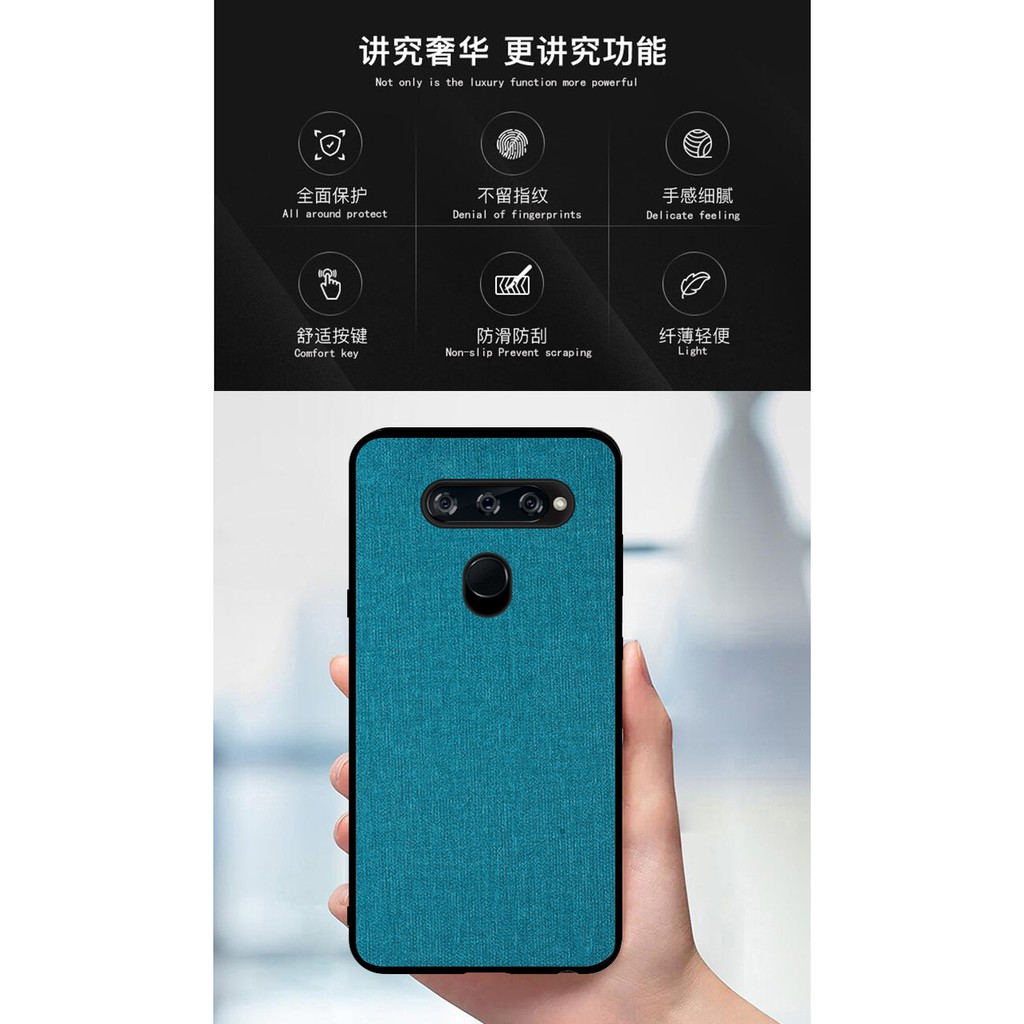 Ốp lưng chống sốc vải bò LG V40, G8 2 camera