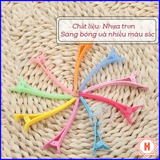 Kẹp tóc mỏ vịt nhựa xinh xắn dễ thương { H }