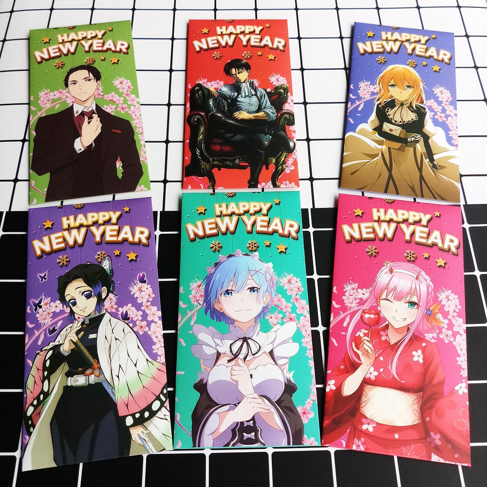 Set 6 Bao Lì Xì Anime