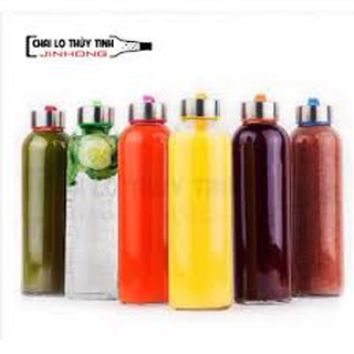 Chai thủy tinh nắp dây 500ml