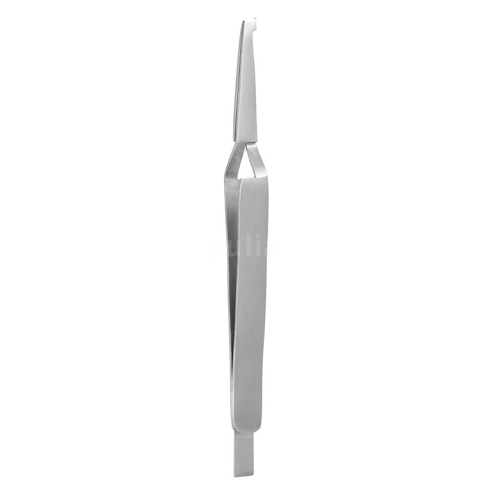 YULA 1pc Dental Bracket Tweezers Orthodontic Reverse Action Serrated Dentistry Instruments Stainless Steel