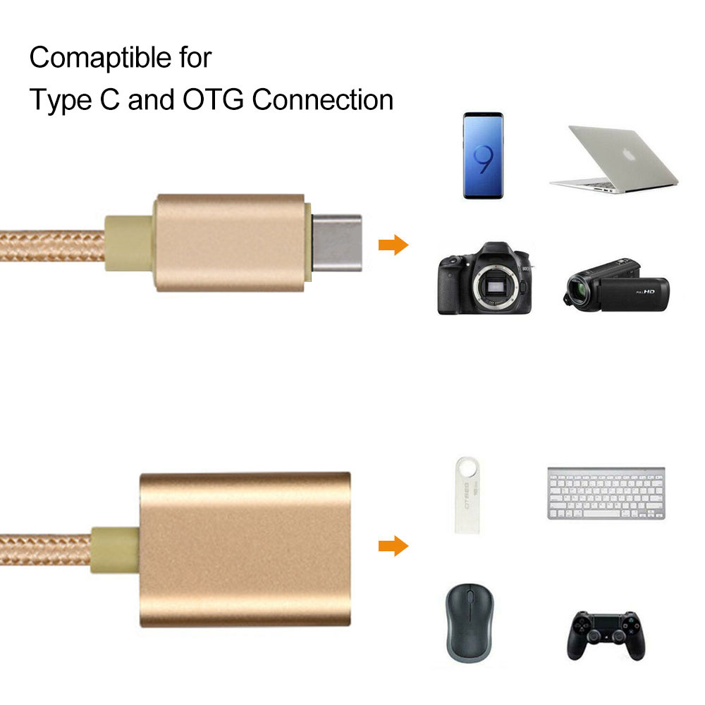 Type-C To  OTG Adapter Cable Compatible Android Smartphone, Tablet, New Laptop, PC with OTG Function/Boyce USB Flash Driver Adapter