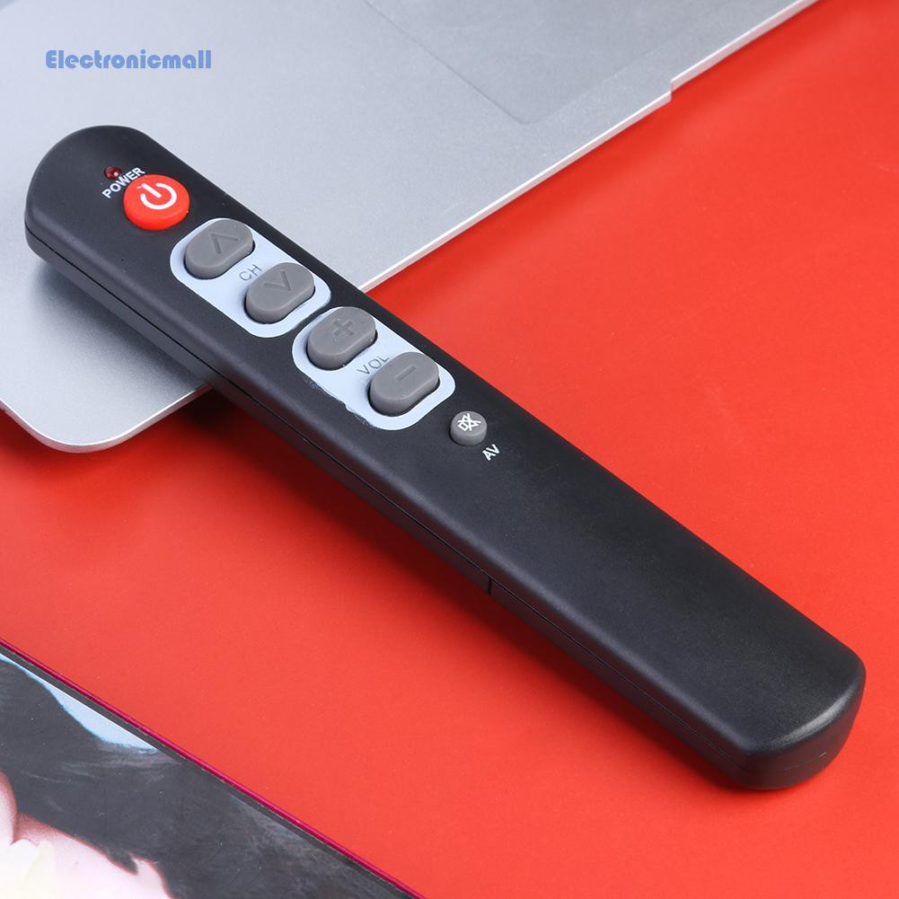 ElectronicMall01 Universal 6 Key Learning Remote Control Big Button Copy Infrared IR Remote