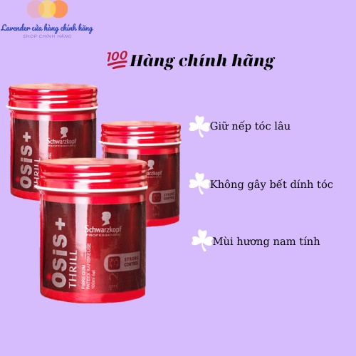 Sáp Vuốt Tóc Nam Osis+ Thrill Sáp Giữ Nếp Tóc Dành Cho Nam Giới