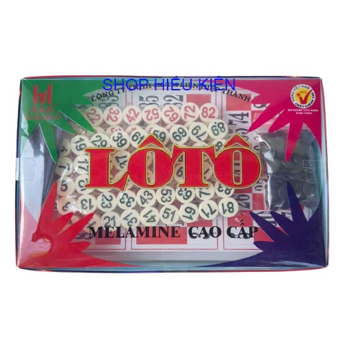 Lô tô Liên Hiệp Thành 90 số _Quân Cờ bằng nhựa Melamine cao cấp _ Ảnh Thật