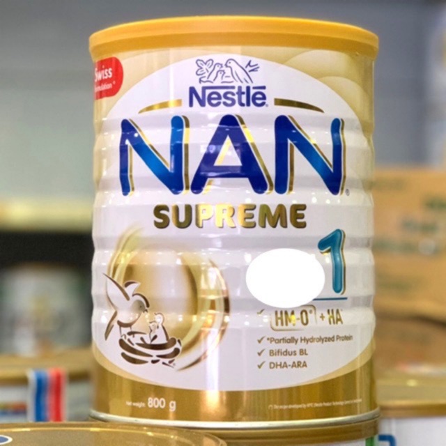 Sữa bột Nestle NAN SUPREME Số 1 800G ( Mẫu Mới )