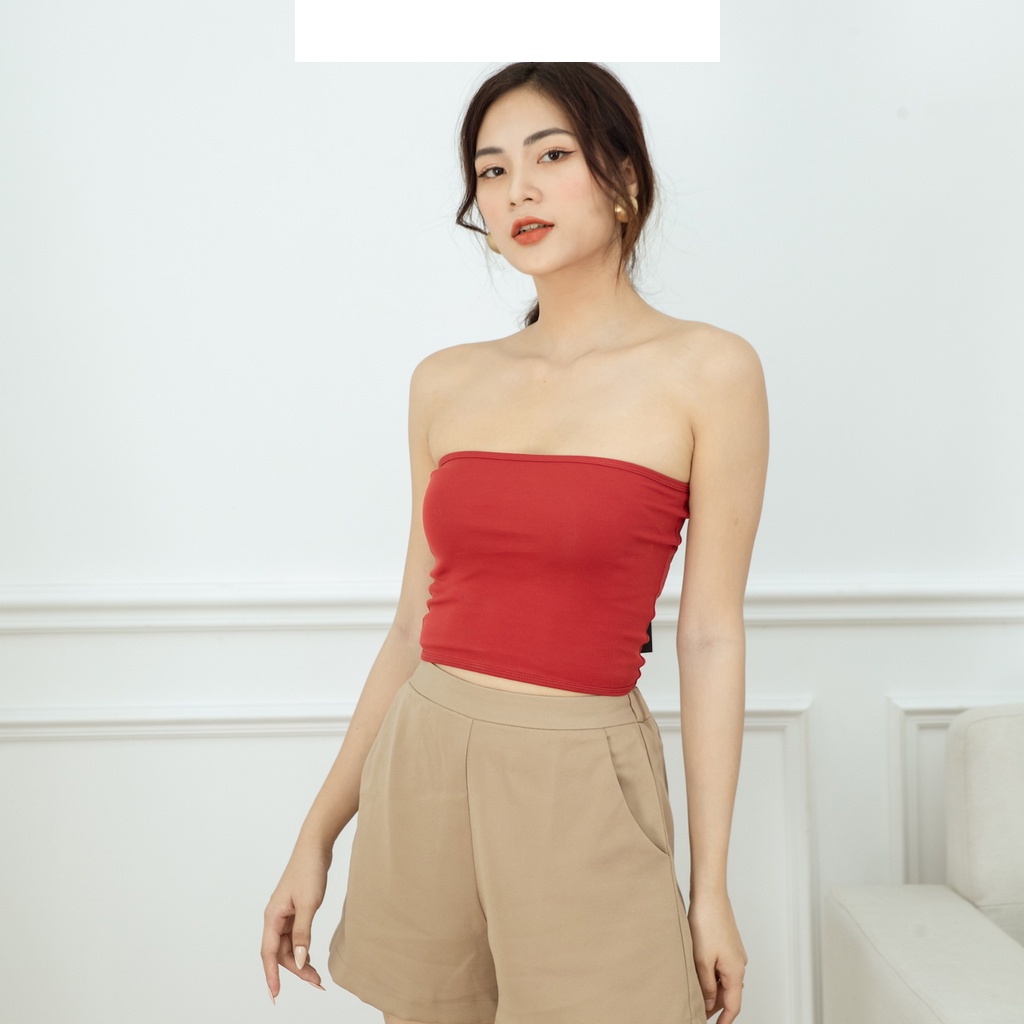 Áo ống quây ngực không mút chất liệu thun cotton 100% co dãn nhiều màu, nhiều size A143