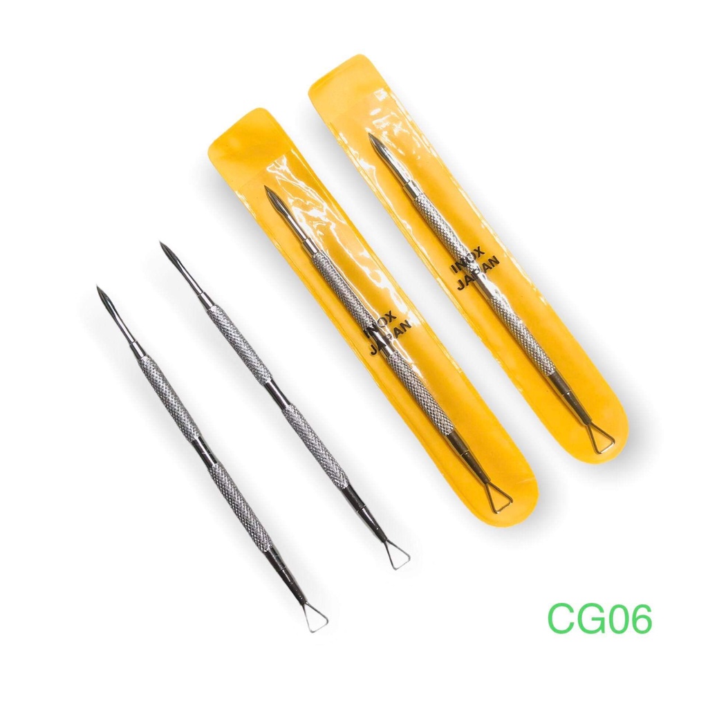 Cạo gel 1 đầu, 2 đầu Inox Japan chuyên dụng làm móng - Sushi nail mi