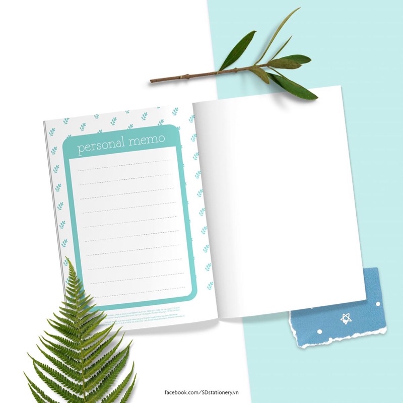 Sổ lịch planner B6 SDstationery LIFE and NATURE 24 tháng 2021-2022