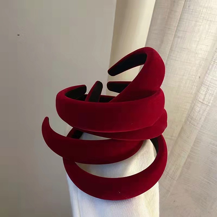 Băng Đô Cài Tóc Vải Nhung Bản To | Bờm Tóc Tiểu Thư