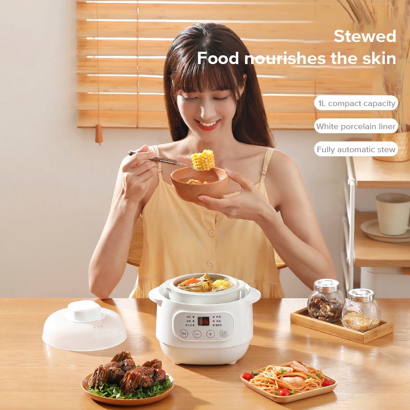 Nồi hầm điện bằng gốm Cốc hầm yến sào tốt cho sức khỏe Nồi hầm nhỏ Nồi hầm thức ăn bổ sung cho trẻ em