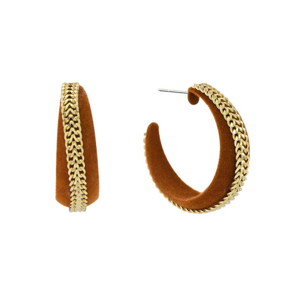 Khuyên Tai Hình Chữ C VANES1 Phong Cách Hàn Quốc Thanh Lịch Thời Trang