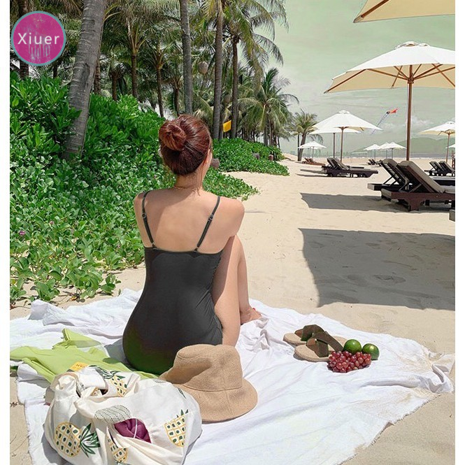 Xiuer gợi cảm bó sát áo tắm một mảnh cao eo, đồ bơi màu sắc ngoài vai màu sắc # x24 | BigBuy360 - bigbuy360.vn