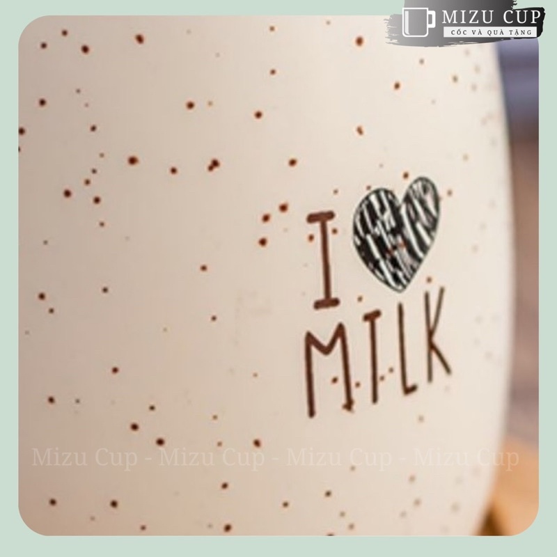 Cốc sứ cao cấp ăn sáng, uống trà, uống cà phê hình bò sữa dễ thương