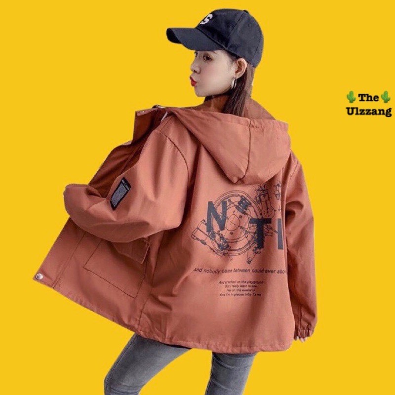 🌵 𝐓𝐡𝐞𝐔𝐥𝐳𝐳𝐚𝐧𝐠 🌵 036 Áo Khoác Kaki 2 Lớp In Nottee 2 Mặt (Kèm Video, Hình Chụp Thật)