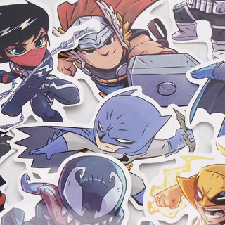 50pcs packed Bộ 50 miếng dán hình Marvel Avengers độc đáo