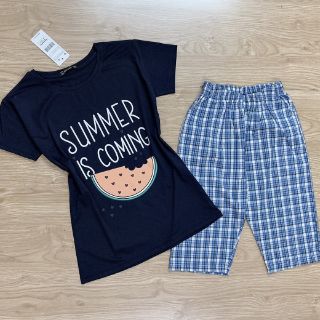 Bộ mặc nhà cotton dưa hấu