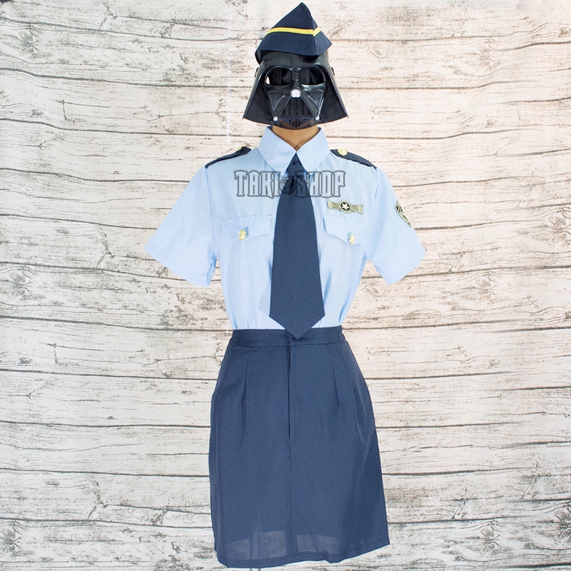 Bộ cosplay Nữ cảnh sát xanh