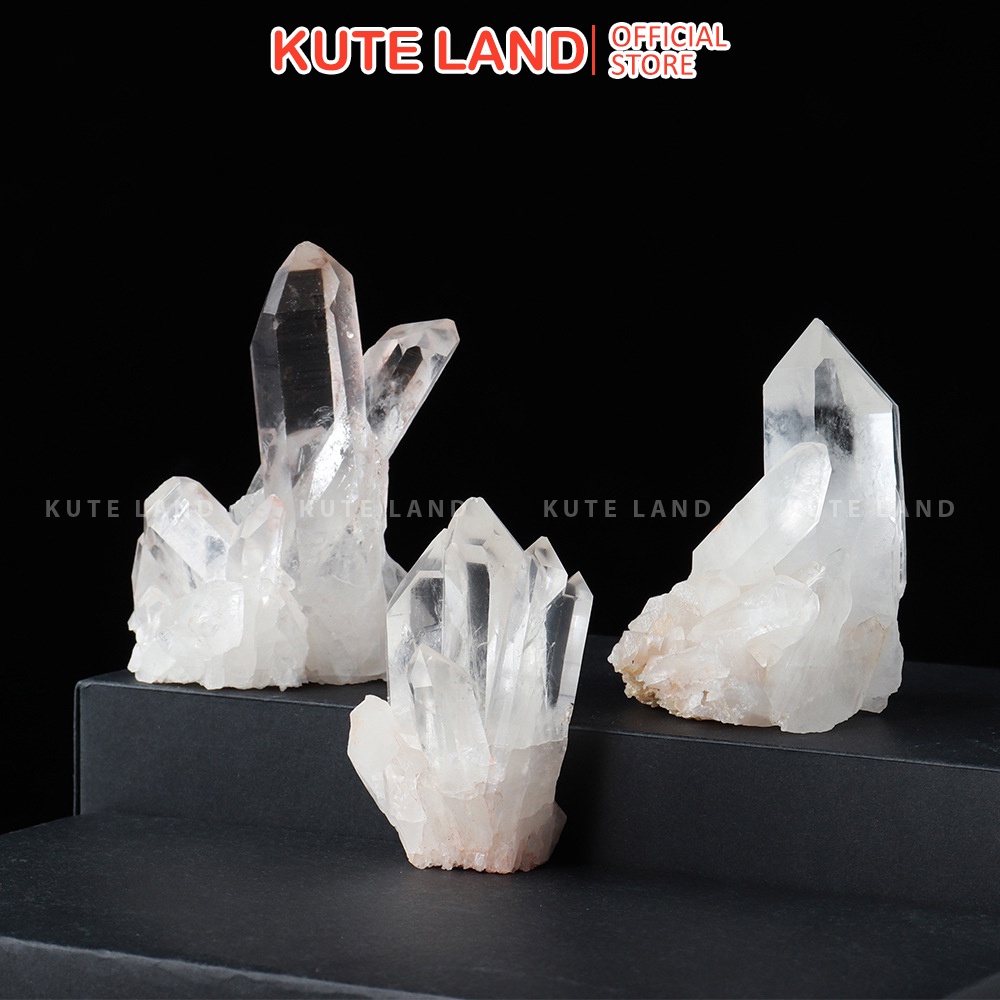 Tinh Thể Đá Clear Crystal Nhiều Size Hốc Đá DA78