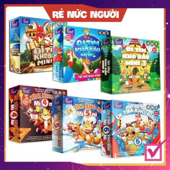 [SALE MÙA DỊCH] Boardgame-Đi tìm kho báu mini Foxi-Đồ chơi trẻ em thông minh sáng tạo-phát triển IQ cao