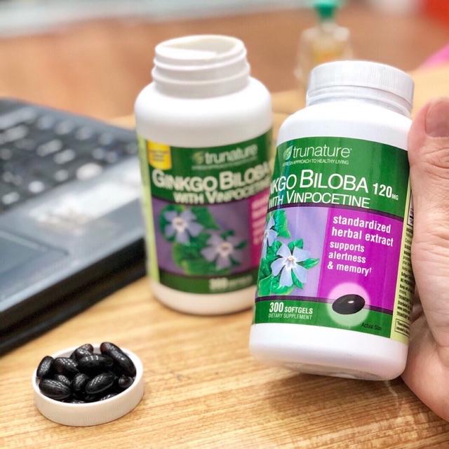 Viên uống bổ não Trunature Ginkgo Biloba 120mg 300viên