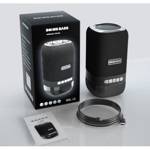 Loa Bluetooth Boombass L22 Bass Siêu Âm, Led Nhạc - Hỗ Trợ Thẻ Nhớ,Bluetooth,Audio 3.5mm