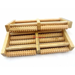 Massage chân bằng gỗ 5 hàng