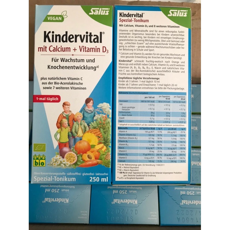 Canxi + vitaD hữu cơ Salus - Đức