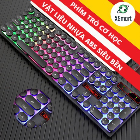 Bàn Phím Gaming V8 Retro Siêu Độc, Led Có Thể Thay Đổi Siêu Đẹp, Bấm Siêu Nhạy, Chống | BigBuy360 - bigbuy360.vn