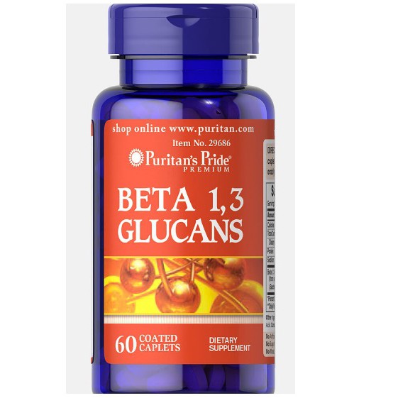 Viên uống tăng cường miễn dịch hỗ trợ người bị ung thư của hãng Puritan's Pride - BETA GLUCANS 1,3 60 viên | BigBuy360 - bigbuy360.vn