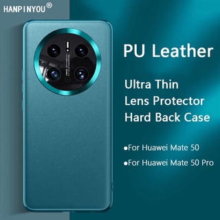 Ốp Điện Thoại Da TPU Cứng Siêu Mỏng Sang Trọng Cho Huawei Mate 50 / Pro