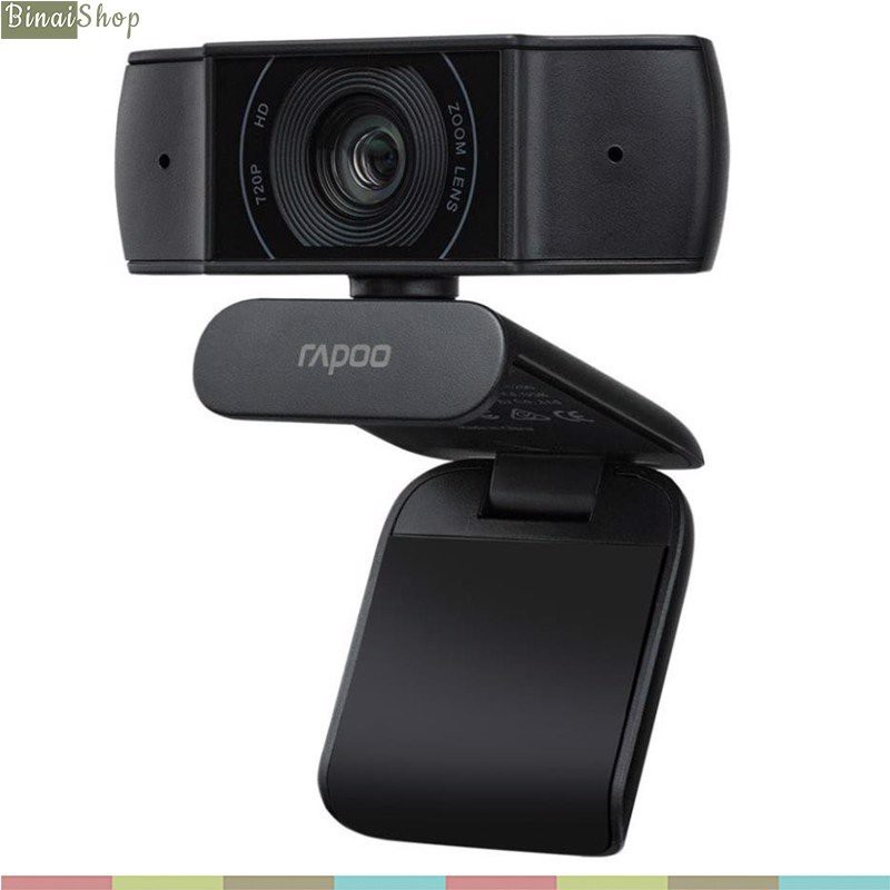 [BH 2 năm] Rapoo C200 - Webcam Họp Trực Tuyến Phân Giải HD 720p, Góc Siêu Rộng 100°, Tự Động Lấy Nét