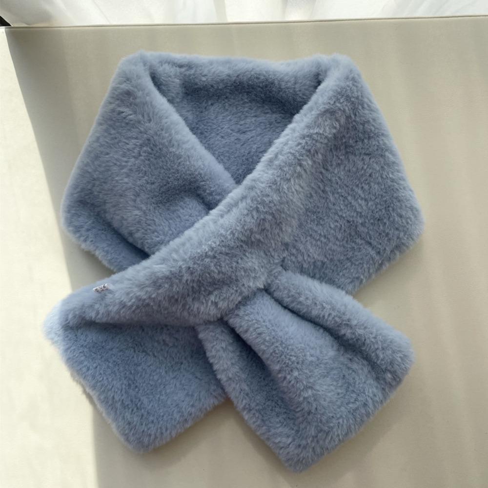 Khăn Choàng Cổ Bằng Lông Thỏ Nhân Tạo Màu Sắc Nhã Nhặn Dành Cho Nữ