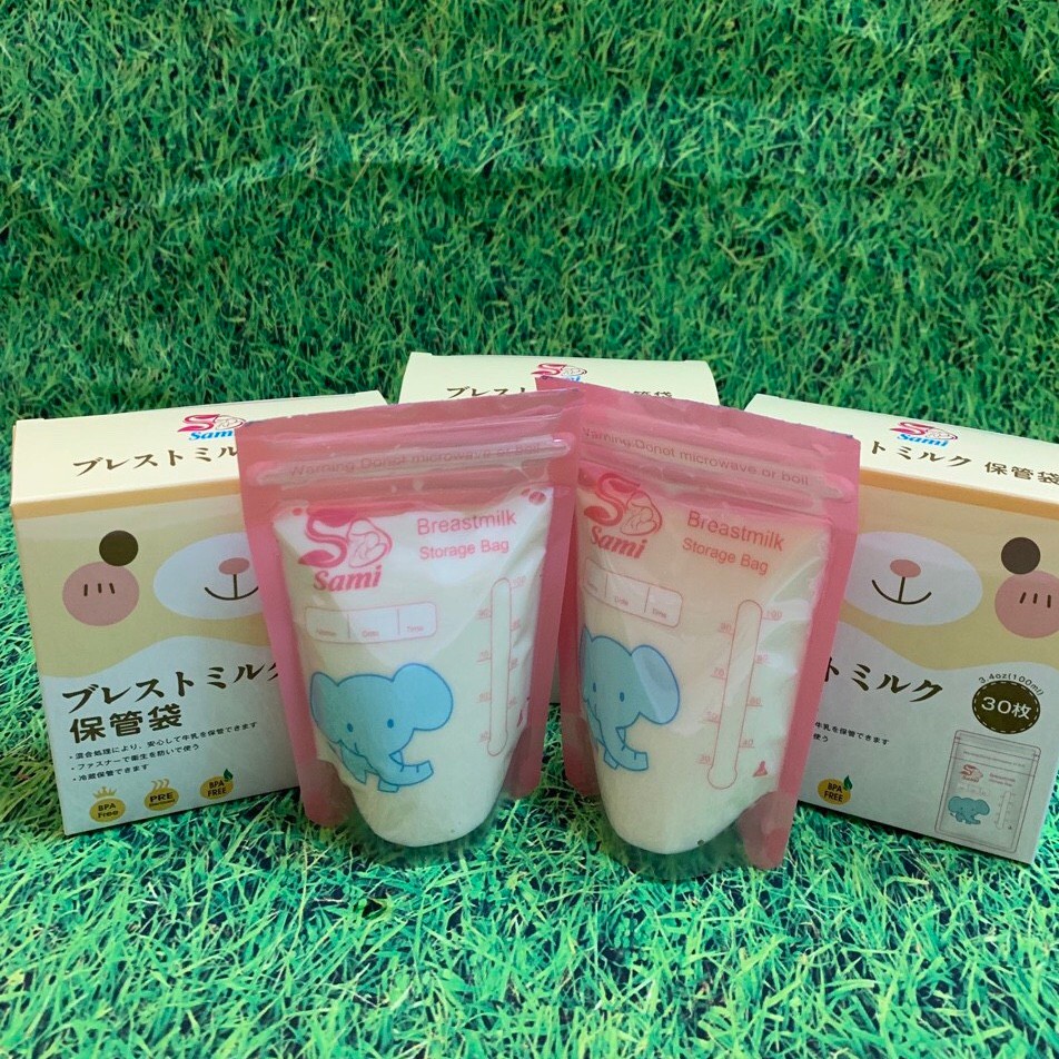 Túi trữ sữa Sami 250ml/ 100ml thương hiệu Nhật Bản