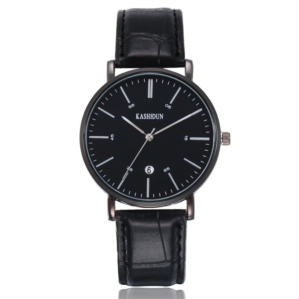 Đồng Hồ Nam KASHIDUN 8106 Dây Da Trẻ Trung có lịch ngày | BigBuy360 - bigbuy360.vn