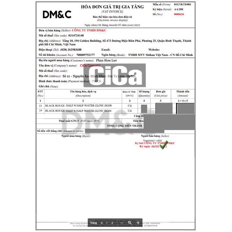 SON BLACK ROUGE VER 2_  CHÍNH HÃNG