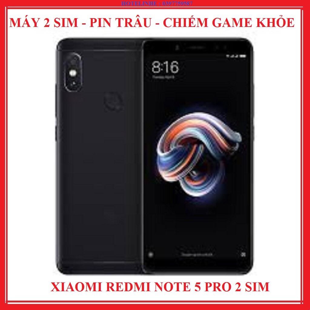 điện thoại xiaomi redmi note 5 pro 2 sim ram 4GB/ 64GB