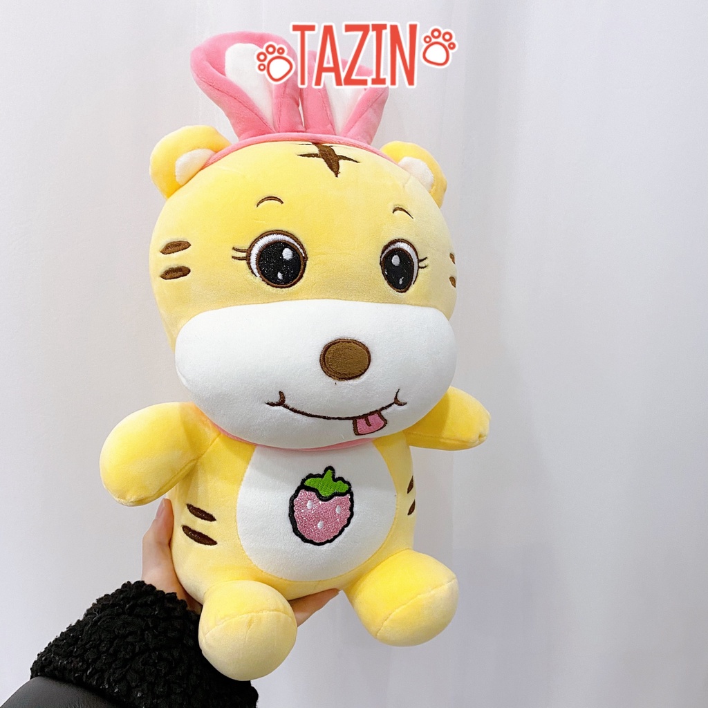 Gấu bông hổ tai thỏ cute, hổ bông tai thỏ mềm mịn cao cấp TAZIN