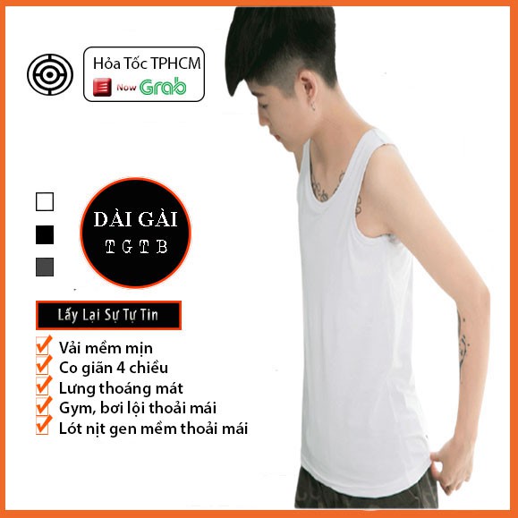 Áo Nịt Ngực Tomboy Ba Lỗ Dài TGTB đi chơi, đi gym thoải mái, mát mẻ, thấm hút mồ hôi | BigBuy360 - bigbuy360.vn