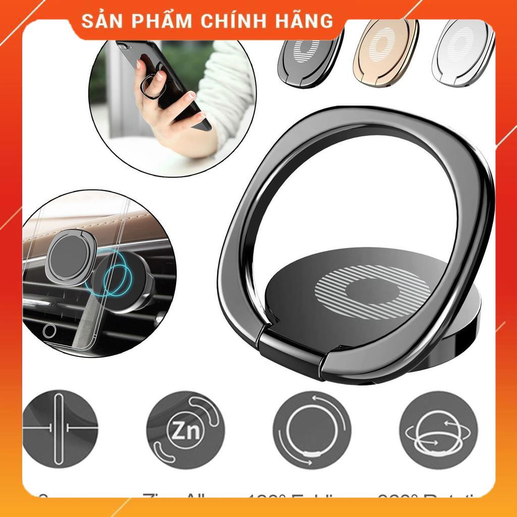 Giá đỡ điện thoại dạng nhẫn iring đeo tay / để bàn chống đánh rơi điện thoại chính hãng Baseus destop iring