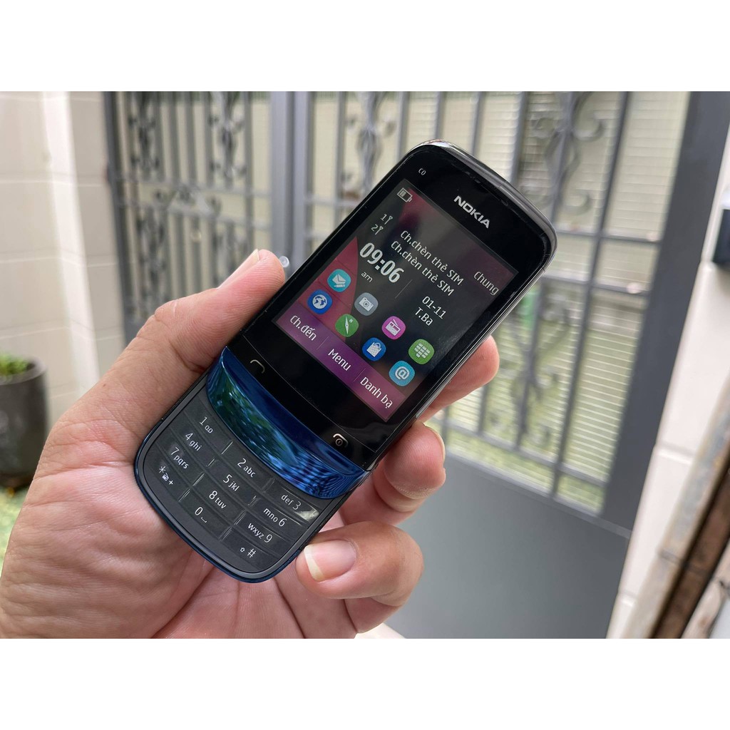 Điện thoại Nokia C3-02 màu xanh đen