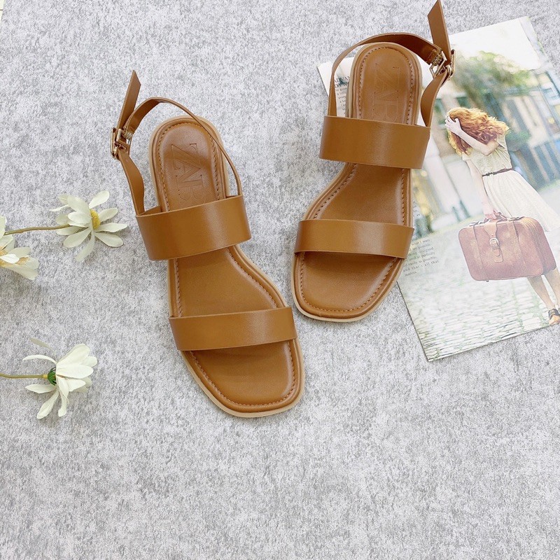 [Mã SKAMLTSM9 giảm 10% đơn 99K] Sandal Nữ 2 Quai Ngang 3cm - 1073