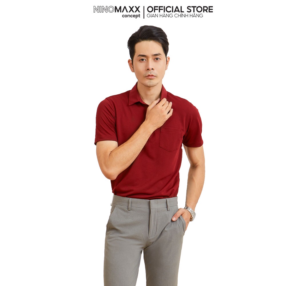 N&MCLUB Áo Polo Nam tay ngắn cổ bẻ trơn chất liệu cafe kháng khuẩn khử mùi tốt 2104035
