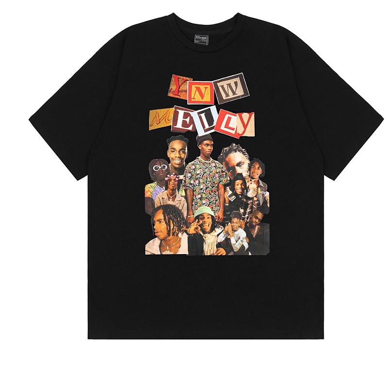 IELGY Áo Thun Tay Ngắn Dáng Rộng Thiết Kế Mới Thời Trang Mùa Hè Dành Cho Cặp Đôi