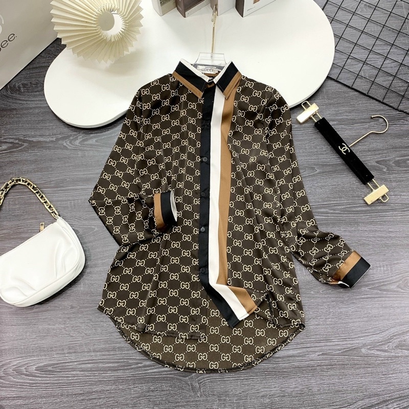 Áo sơ mi lụa công sở hàng cao cấp chất lụa nhật