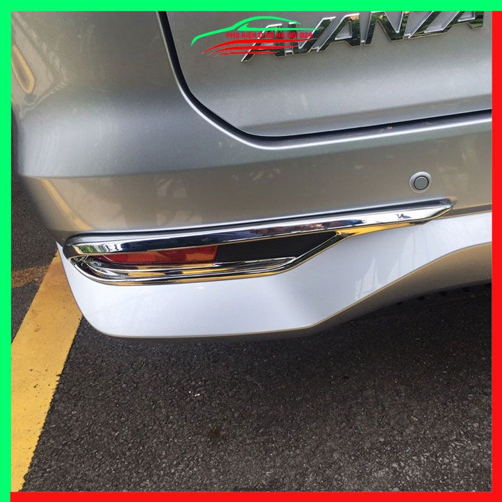Ốp viền đèn gầm trước sau xe Avanza 2022-2023 mạ Crom chống trầy trang trí làm đẹp xe