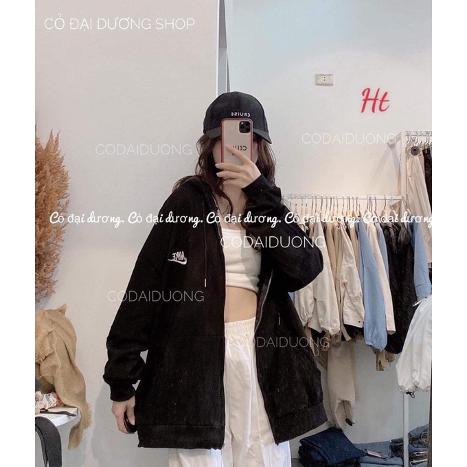 Áo khoác lô gô nỉ ngoại HT11