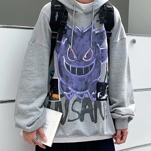Áo Hoodie Dáng Rộng In Hình Quái Vật Thời Trang Cao Cấp Cho Nam | BigBuy360 - bigbuy360.vn